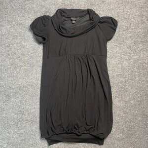 Torrid Dress Women 1 Black Cowl Neck Short Sleeve Knee Length Plus Size
